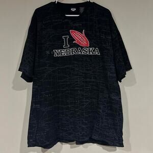 I Love Nebraska Corn AOP Map Shirt